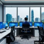 Home 23 데이터 최소화의 국제적 사례 - A futuristic office environment in Ho Chi Minh City where Vietnamese IT professionals are collaborat...